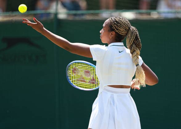 Tyra Caterina Grant (USA), Damen Einzel, Ladies Singles, Qualifikation, Wimbledon Tennis - Wimbledon 2026 - Grand Slam ITF ATP, Tennis Herren WTA, Tennis Damen - AELTC - London - - Great Britain - 25 June 2026. *** Tyra Caterina Grant, USA, Women s Singles, Qualifying, Wimbledon Tennis, Wimbledon 2026, Grand Slam, ITF, ATP, WTA, AELTC, London, Great Britain, June 25, 2026 Copyright: xJuergenxHasenkopfx