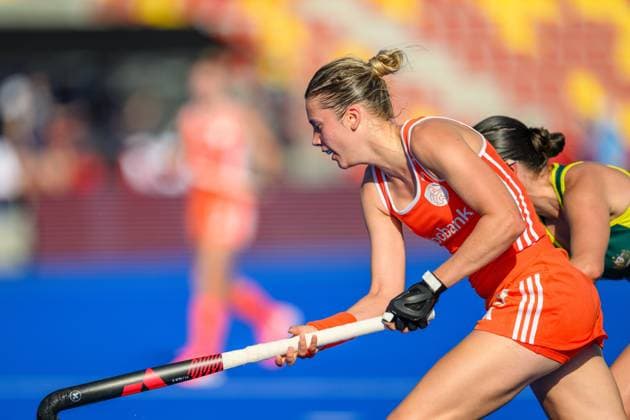 WAVER, 24-06-2026, Belfius Hockey Arena, FIH Hockey Pro League Women, Season 2025-2026. Guusje Moes during the game Australia - Netherlands (women). Australia - Netherlands (women)  x204637648x Copyright: