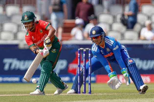 India Women v Bangladesh Women, ICC Women s T20 World Cup Dilara Akter of Bangladesh during the ICC Women s T20 World Cup match between India Women and Bangladesh Women at Old Trafford, Manchester, UK on 25 June 2026. Manchester Old Trafford Greater Manchester UK Editorial use only , Copyright: xGeorgexFranksx PSI-24419-0022