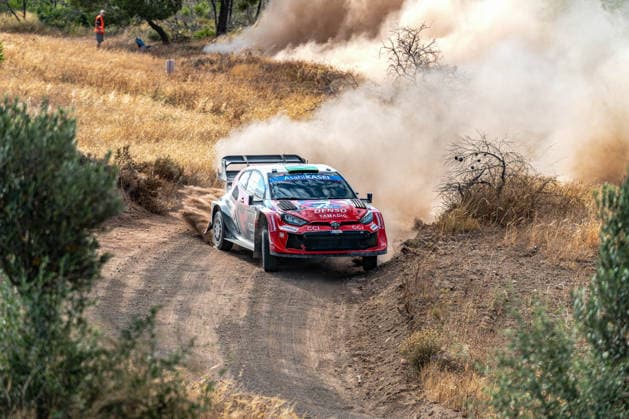 MOTORSPORTS - Rally - WRC, Motorsport Rallye, WM EKO Acropolis Rally Greece Photo by IPA ABACAPRESS.COM86049820 - Elfyn Evans (GBR) and Scott Martin (GBR) in a Toyota GR Yaris Rally1 driving for Toyota Gazoo Racing WRT during the 8th round of the FIA WRC: EKO Acropolis Rally Greece, June 25, 2026 Greece Greece  Copyright: xIPAxSport ABACAx