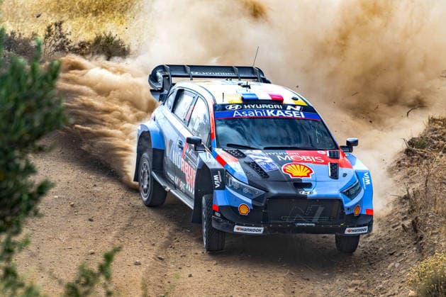MOTORSPORTS - Rally - WRC, Motorsport Rallye, WM EKO Acropolis Rally Greece Photo by IPA ABACAPRESS.COM86049816 - Adrien Fourmaux (FRA) and Alexandre Coria (FRA) in a Hyundai i20 N Rally1, driving for the Hyundai Shell Mobis World Rally Team during the 8th round of the FIA WRC: EKO Acropolis Rally Greece, June 25, 2026 Greece Greece  Copyright: xIPAxSport ABACAx