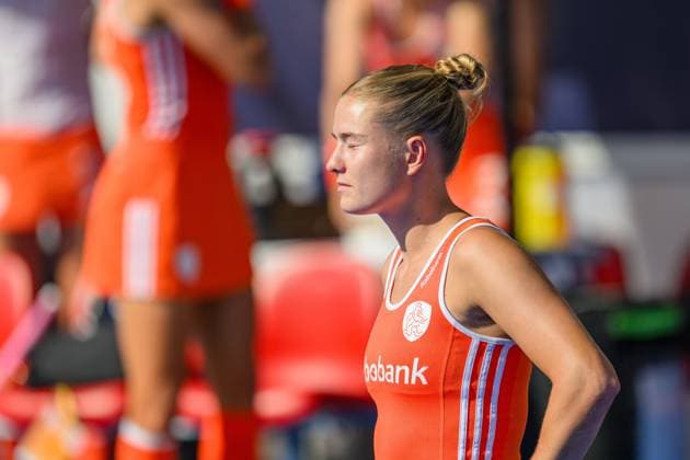WAVER, 24-06-2026, Belfius Hockey Arena, FIH Hockey Pro League Women, Season 2025-2026. Luna Fokke before the game Australia - Netherlands (women). Australia - Netherlands (women)  x204638523x Copyright: