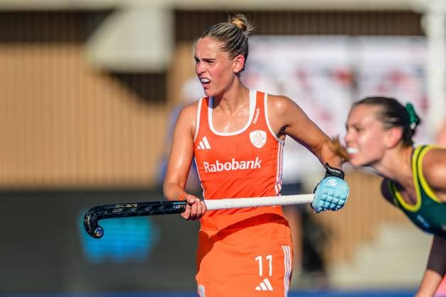 WAVER, 24-06-2026, Belfius Hockey Arena, FIH Hockey Pro League Women, Season 2025-2026. Pien Sanders during the game Australia - Netherlands (women). Australia - Netherlands (women)  x204638636x Copyright:
