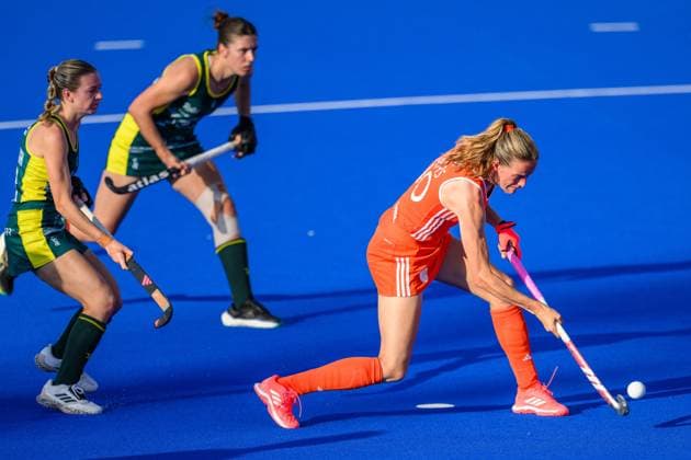WAVER, 24-06-2026, Belfius Hockey Arena, FIH Hockey Pro League Women, Season 2025-2026. Felice Albers during the game Australia - Netherlands (women). Australia - Netherlands (women)  x204638713x Copyright: