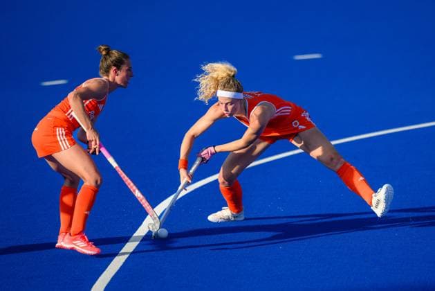 WAVER, 24-06-2026, Belfius Hockey Arena, FIH Hockey Pro League Women, Season 2025-2026. Yibbi Jansen takes a penalty corner during the game Australia - Netherlands (women). Australia - Netherlands (women)  x204638716x Copyright: