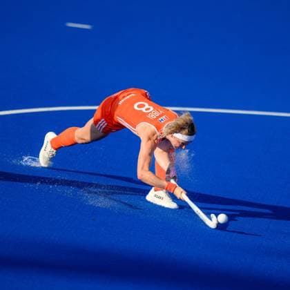 WAVER, 24-06-2026, Belfius Hockey Arena, FIH Hockey Pro League Women, Season 2025-2026. Yibbi Jansen takes a penalty corner during the game Australia - Netherlands (women). Australia - Netherlands (women)  x204638731x Copyright: