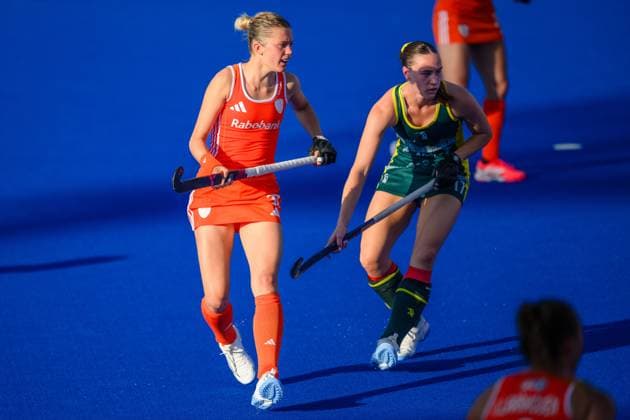 WAVER, 24-06-2026, Belfius Hockey Arena, FIH Hockey Pro League Women, Season 2025-2026. Guusje Moes during the game Australia - Netherlands (women). Australia - Netherlands (women)  x204638743x Copyright: