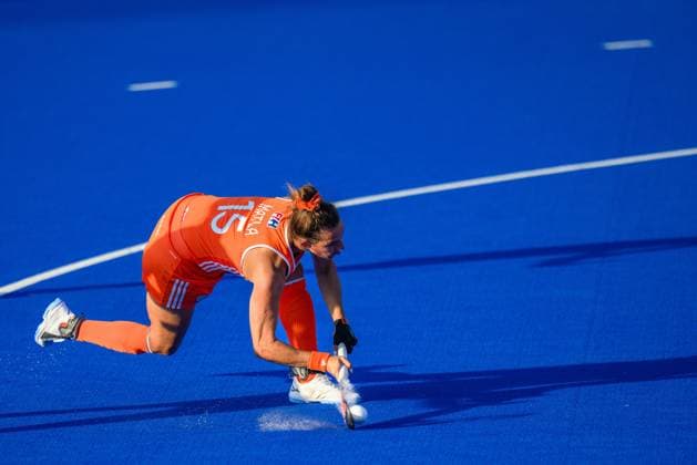 WAVER, 24-06-2026, Belfius Hockey Arena, FIH Hockey Pro League Women, Season 2025-2026. Frederique Matla takes a penalty corner during the game Australia - Netherlands (women). Australia - Netherlands (women)  x204638800x Copyright: