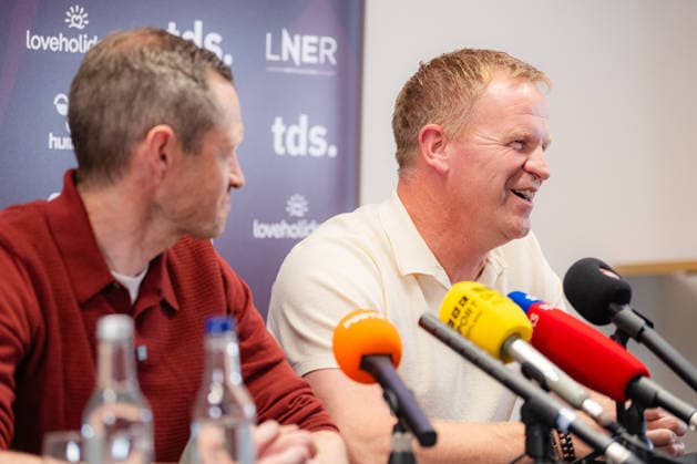 Edinburgh, Scotland, 06.25.2026. Belgium coach Wouter Vrancken is confirmed as Derek McInnes successor at Hearts Fc at Tynecastle stadium in Edinburgh. Heart of Midlothian press conference, PK, Pressekonferenz to Unveil their New Manager, Football, Tynecastle Park, Edinburgh, Scotland, UK - 25 Jun 2026Edinburgh Tynecastle Park United Kingdom  Copyright: xEuanxCherry Shutterstockx 16961552s
