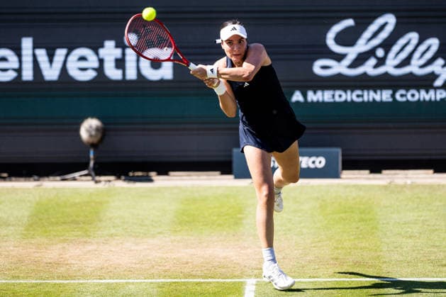 BAD HOMBURG, GERMANY - JUNE 25: Elena-Gabriela Ruse (ROU) during the Bad Homburg Open powered by Solarwatt Singles match between Emma Navarro (USA) vs Elena-Gabriela Ruse (ROU) at Kurpark Bad Homburg on June 25, 2026 in Bad Homburg, Germany. Hessen Germany Copyright: xSteffiexWunderlx