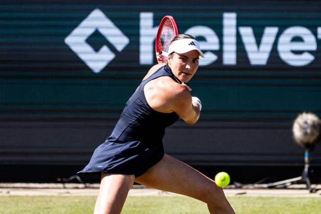 BAD HOMBURG, GERMANY - JUNE 25: Elena-Gabriela Ruse (ROU) during the Bad Homburg Open powered by Solarwatt Singles match between Emma Navarro (USA) vs Elena-Gabriela Ruse (ROU) at Kurpark Bad Homburg on June 25, 2026 in Bad Homburg, Germany. Hessen Germany Copyright: xSteffiexWunderlx
