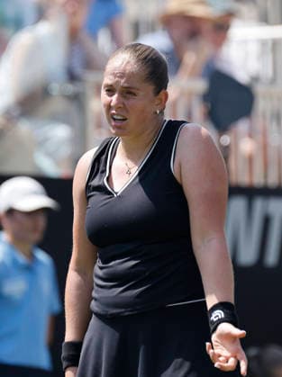 RECORD DATE NOT STATED 25th June 2026; Devonshire Park Lawn Tennis Club, Eastbourne, East Sussex, England; Lexus Eastbourne Open Tennis, Day Five; Jelena Ostapenko (LAT) shows emotion in the match against Zeynep sonmez (TUR) HongboxChen