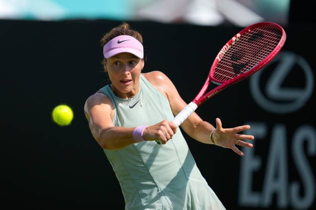 Lexus Eastbourne Open - Day Four Tatjana Maria of Germany competes against Tereza Valentova of the Czech Republic during their quarterfinal match at the 2026 Lexus Eastbourne Open Women s tennis tournament at the Devonshire Park Lawn Tennis Club in Eastbourne, England, on June 25, 2026. Eastbourne United Kingdom  Copyright: xOwenxHammondx originalFilename:hammond-2026lexu260625_npnyL.jpg