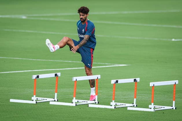 FIFA World Cup, WM, Weltmeisterschaft, Fussball 2026 - Portugal training Portugal s national soccer player Samu Costa attends a training session of the team in Palm Beach, Florida, USA, 25 June 2026. Palm Beach Florida United States  Copyright: xMIGUELxA.xLOPESx