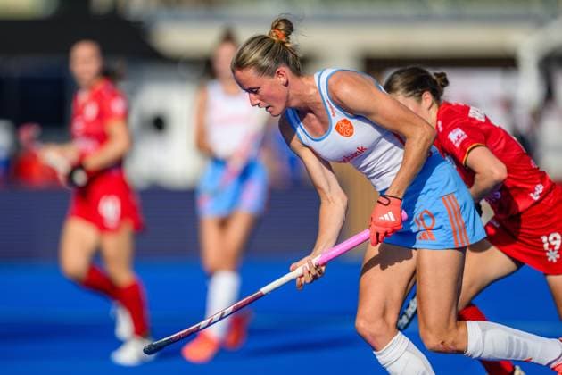 WAVER, 25-06-2026, Belfius Hockey Arena, FIH Hockey Pro League Women, Season 2025-2026. Felice Albers during the game Belgium - Netherlands (women; 1st match). Belgium - Netherlands (women; 1st match)  x204640592x Copyright: