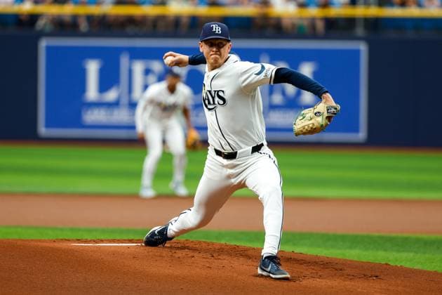 June 25, 2026, St. Petersburg, Florida, USA: Tampa Bay Rays pitcher Casey Legumina (67) pitches to Kansas City Royals catcher Carter Jensen (22) during the first inning at Tropicana Field on Thursday, June 25, 2026, in St. Petersburg. St. Petersburg USA - ZUMAs70_ 0860023394st Copyright: xJeffereexWoox