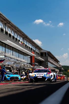AUTO - GT WORLD CHALLENGE EUROPE ENDURANCE CUP - 24 HOURS OF SPA 2026 25, PEREZ COMPANC, Ezequiel (ARG), CHELI, Etienne (FRA), KLYMENKO, Ivan (UKR), LEGERET, Lucas (FRA), Sainteloc Racing, Audi R8 LMS GT3 EVO II, SILVER, action, during the CrowdStrike 24 Hours of Spa 2026, 3rd round of the GT World Challenge Europe Endurance Cup 2026, from June 25 to 28, 2026 on the Circuit de Spa-Francorchamps, in Stavelot, Belgium - StavelotBelgium  Copyright: xMariusxHeckerx