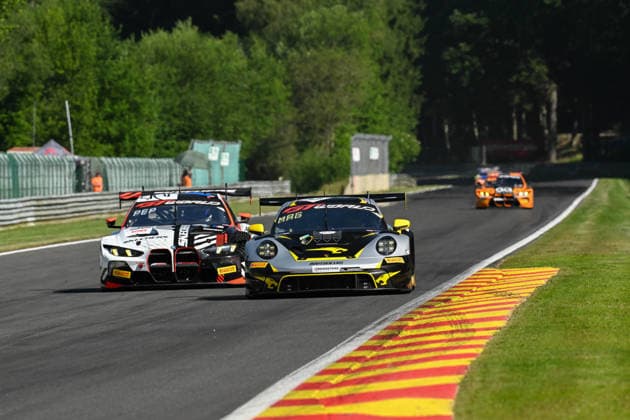 AUTOMOBILE : 24 Heures de SPA Francorchamps - 25 06 2026 10 Boutsen VDS (BEL) Porsche 911 GT3 R EVO (GOLD) driven by Gilles MAGNUS (BEL) Robin KNUTSSON (SWE) Alessandro GHIRETTI (FRA) TBA, during the CrowdStrike 24 Hours of SPA, 4th round of the GT World Challenge Europe Championship (SRO) on the SPA Francorchamps circuit in Belgium The 25th June 2026. SPA-FRANCORCHAMPSBelgium  Copyright: xMPSxAGENCYx