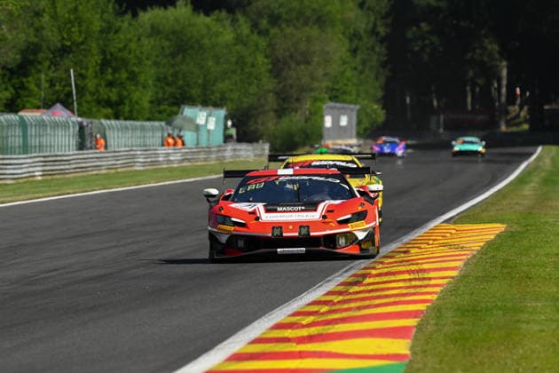 AUTOMOBILE : 24 Heures de SPA Francorchamps - 25 06 2026 71 Selected Car Racing (DEN) Ferrari 296 GT3 EVO (GOLD) driven by Frederik SCHANDORFF (DEN) Malte EBDRUP (DEN) Simon BIRCH (DEN) Conrad LAURSEN (DEN), during the CrowdStrike 24 Hours of SPA, 4th round of the GT World Challenge Europe Championship (SRO) on the Spa-Francorchamps circuit in Belgium The 25th June 2026. SPA-FRANCORCHAMPSBelgium  Copyright: xMPSxAGENCYx