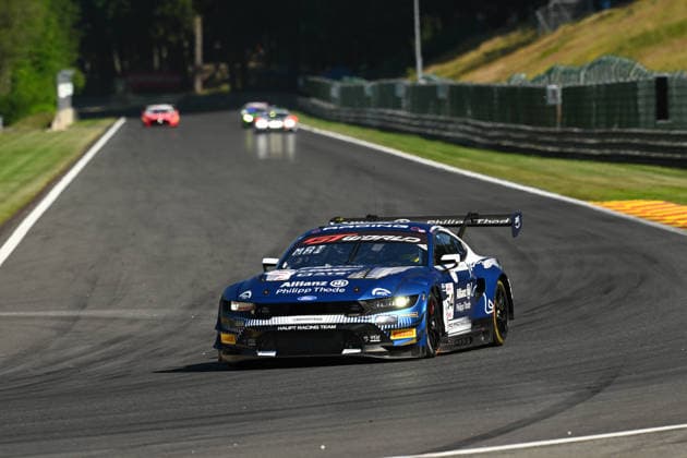AUTOMOBILE : 24 Heures de SPA Francorchamps - 25 06 2026 64 HRT Ford Racing (GER) Ford Mustang GT3 EVO (PRO) driven by Arjun MAINI (IND) Fabio SCHERER (SUI) Thomas DROUET (FRA), during the CrowdStrike 24 Hours of SPA, 4th round of the GT World Challenge Europe Championship (SRO) on the Spa-Francorchamps circuit in Belgium The 25th June 2026. SPA-FRANCORCHAMPSBelgium  Copyright: xMPSxAGENCYx