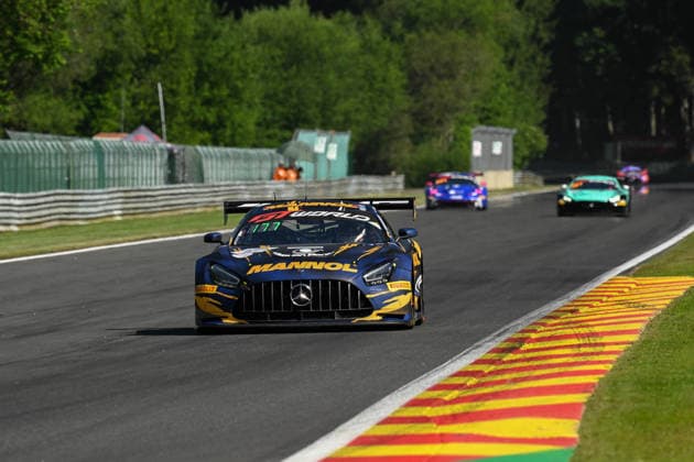 AUTOMOBILE : 24 Heures de SPA Francorchamps - 25 06 2026 177 Grupo Prom Racing Team (MEX) Mercedes-AMG GT3 EVO (PRO-AM) driven by Alfredo HERNANDEZ (MEX) Stephane TRIBAUDINI (FRA) Colin CARESANI (NED) Adam CHRISTODOULOU (GBR), during the CrowdStrike 24 Hours of SPA, 4th round of the GT World Challenge Europe Championship (SRO) on the SPA Francorchamps circuit in Belgium The 25th June 2026. SPA-FRANCORCHAMPSBelgium  Copyright: xMPSxAGENCYx