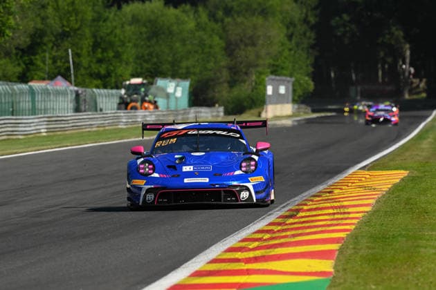 AUTOMOBILE : 24 Heures de SPA Francorchamps - 25 06 2026 97 Rutronik Racing (GER) Porsche 911 GT3 R EVO (BRONZE) driven by Michelle GATTING (DEN) Antares AU (HKG) Martin RUMP (EST) Sven MÜLLER (GER), during the CrowdStrike 24 Hours of SPA, 4th round of the GT World Challenge Europe Championship (SRO) on the Spa-Francorchamps circuit in Belgium The 25th June 2026. SPA-FRANCORCHAMPSBelgium  Copyright: xMPSxAGENCYx