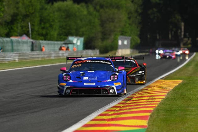 AUTOMOBILE : 24 Heures de SPA Francorchamps - 25 06 2026 97 Rutronik Racing (GER) Porsche 911 GT3 R EVO (BRONZE) driven by Michelle GATTING (DEN) Antares AU (HKG) Martin RUMP (EST) Sven MÜLLER (GER), during the CrowdStrike 24 Hours of SPA, 4th round of the GT World Challenge Europe Championship (SRO) on the Spa-Francorchamps circuit in Belgium The 25th June 2026. SPA-FRANCORCHAMPSBelgium  Copyright: xMPSxAGENCYx