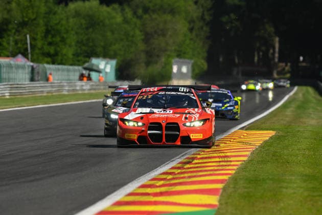 AUTOMOBILE : 24 Heures de SPA Francorchamps - 25 06 2026 991 Paradine Competition (GBR) BMW M4 GT3 EVO (BRONZE) driven by James KELLETT (GBR) Darren LEUNG (GBR) TBA TBA, during the CrowdStrike 24 Hours of SPA, 4th round of the GT World Challenge Europe Championship (SRO) on the SPA Francorchamps circuit in Belgium The 25th June 2026. SPA-FRANCORCHAMPSBelgium  Copyright: xMPSxAGENCYx