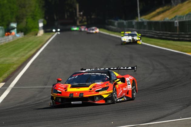 AUTOMOBILE : 24 Heures de SPA Francorchamps - 25 06 2026 50 AF Corse (ITA) Ferrari 296 GT3 EVO (PRO) driven by Lilou WADOUX (FRA) Arthur LECLERC (MON) Sean GELAEL (IDN), during the CrowdStrike 24 Hours of SPA, 4th round of the GT World Challenge Europe Championship (SRO) on the SPA Francorchamps circuit in Belgium The 25th June 2026. SPA-FRANCORCHAMPSBelgium  Copyright: xMPSxAGENCYx