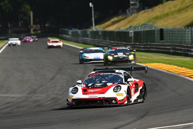 AUTOMOBILE : 24 Heures de SPA Francorchamps - 25 06 2026 914 Razoon - more than racing (AUT) Porsche 911 GT3 R EVO (BRONZE) driven by Edward MCDERMOTT (GBR) Kenzie Reiss BEECROFT (GBR) Carl BENNETT (THA) Bryce FULLWOOD (AUS), during the CrowdStrike 24 Hours of SPA, 4th round of the GT World Challenge Europe Championship (SRO) on the SPA Francorchamps circuit in Belgium The 25th June 2026. SPA-FRANCORCHAMPSBelgium  Copyright: xMPSxAGENCYx