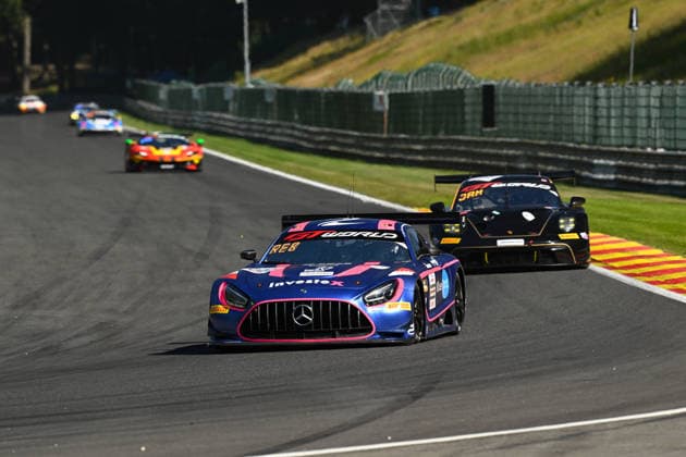 AUTOMOBILE : 24 Heures de SPA Francorchamps - 25 06 2026 222 2Seas Motorsport (BRN) Mercedes-AMG GT3 EVO (BRONZE) driven by Reece BARR (GBR) Charles DAWSON (GBR) Kiern JEWISS (GBR) Garnet PATTERSON (AUS), during the CrowdStrike 24 Hours of SPA, 4th round of the GT World Challenge Europe Championship (SRO) on the SPA Francorchamps circuit in Belgium The 25th June 2026. SPA-FRANCORCHAMPSBelgium  Copyright: xMPSxAGENCYx