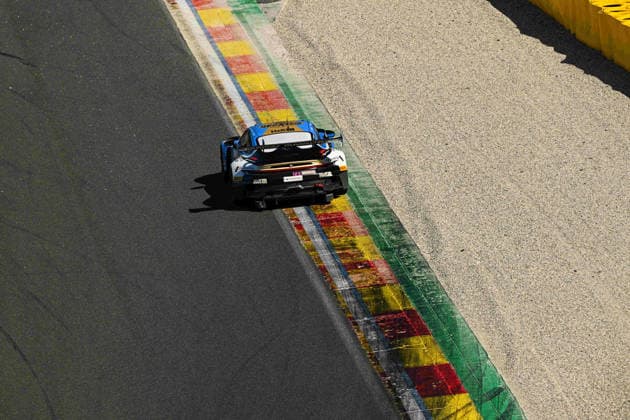 AUTOMOBILE : 24 Heures de SPA Francorchamps - 25 06 2026 123 Muehlner Motorsport (BEL) Porsche 911 GT3 R (992) EVO (BRONZE) driven by Tobias MÜLLER (GER) Bayley HALL (AUS) Armand FUMAL (BEL) Andres LATORRE (AUS), during the CrowdStrike 24 Hours of SPA, 4th round of the GT World Challenge Europe Championship (SRO) on the SPA Francorchamps circuit in Belgium The 25th June 2026. SPA-FRANCORCHAMPSBelgium  Copyright: xMPSxAGENCYx