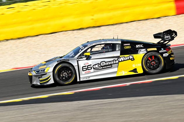 AUTOMOBILE : 24 Heures de SPA Francorchamps - 25 06 2026 66 Tresor Attempto Racing (GER) Audi R8 LMS GT3 EVO II (SILVER) driven by Rocco MAZZOLA (ITA) Sebastian oGAARD (DEN) Ariel LEVI (ISR) Mark KASTELIC (SLO), during the CrowdStrike 24 Hours of SPA, 4th round of the GT World Challenge Europe Championship (SRO) on the Spa-Francorchamps circuit in Belgium The 25th June 2026. SPA-FRANCORCHAMPSBelgium  Copyright: xMPSxAGENCYx