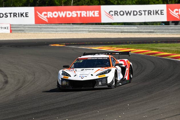 AUTOMOBILE : 24 Heures de SPA Francorchamps - 25 06 2026 24 Steller Motorsport (GBR) Corvette Z06 GT3 R (GOLD) driven by Antoine DOQUIN (FRA) Mikkel PEDERSEN (DEN) Dennis LIND (DEN), during the CrowdStrike 24 Hours of SPA, 4th round of the GT World Challenge Europe Championship (SRO) on the SPA Francorchamps circuit in Belgium The 25th June 2026. SPA-FRANCORCHAMPSBelgium  Copyright: xMPSxAGENCYx