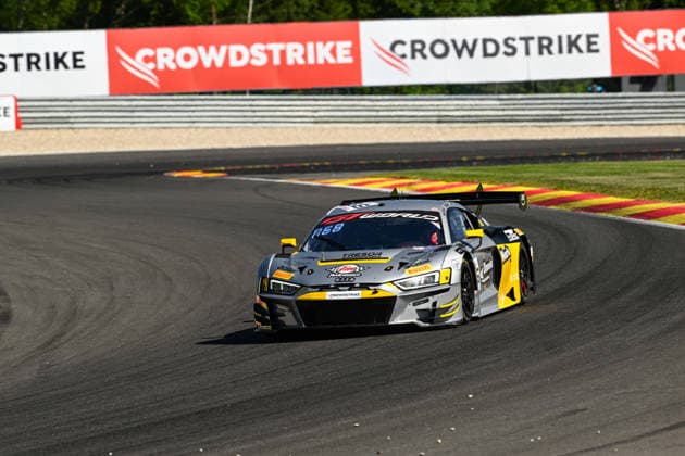 AUTOMOBILE : 24 Heures de SPA Francorchamps - 25 06 2026 66 Tresor Attempto Racing (GER) Audi R8 LMS GT3 EVO II (SILVER) driven by Rocco MAZZOLA (ITA) Sebastian oGAARD (DEN) Ariel LEVI (ISR) Mark KASTELIC (SLO), during the CrowdStrike 24 Hours of SPA, 4th round of the GT World Challenge Europe Championship (SRO) on the Spa-Francorchamps circuit in Belgium The 25th June 2026. SPA-FRANCORCHAMPSBelgium  Copyright: xMPSxAGENCYx