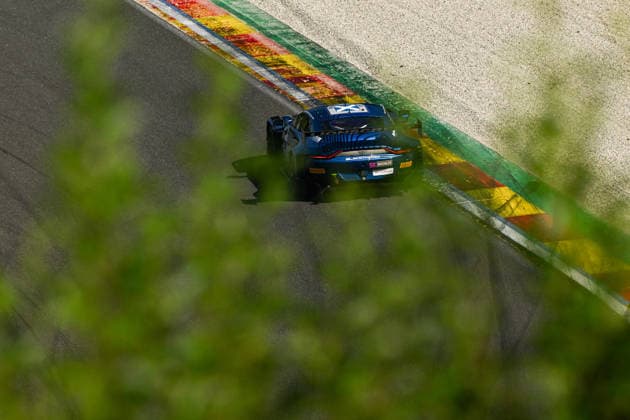 AUTOMOBILE : 24 Heures de SPA Francorchamps - 25 06 2026 56 Ecurie Ecosse Blackthorn (GBR) Aston Martin Vantage AMR GT3 EVO (BRONZE) driven by Jonathan ADAM (GBR) Romain LEROUX (FRA) Giacomo PETROBELLI (ITA) Lorcan HANAFIN (GBR), during the CrowdStrike 24 Hours of SPA, 4th round of the GT World Challenge Europe Championship (SRO) on the SPA Francorchamps circuit in Belgium The 25th June 2026. SPA-FRANCORCHAMPSBelgium  Copyright: xMPSxAGENCYx