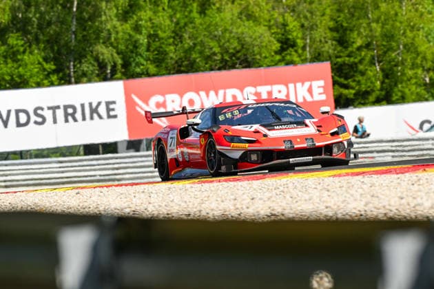 AUTOMOBILE : 24 Heures de SPA Francorchamps - 25 06 2026 71 Selected Car Racing (DEN) Ferrari 296 GT3 EVO (GOLD) driven by Frederik SCHANDORFF (DEN) Malte EBDRUP (DEN) Simon BIRCH (DEN) Conrad LAURSEN (DEN), during the CrowdStrike 24 Hours of SPA, 4th round of the GT World Challenge Europe Championship (SRO) on the Spa-Francorchamps circuit in Belgium The 25th June 2026. SPA-FRANCORCHAMPSBelgium  Copyright: xMPSxAGENCYx