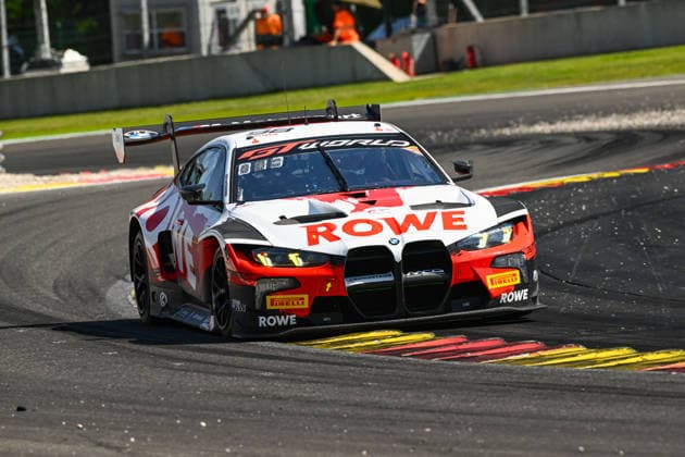 AUTOMOBILE : 24 Heures de SPA Francorchamps - 25 06 2026 98 Rowe Racing (GER) BMW M4 GT3 EVO (PRO) driven by Augusto FARFUS (BRA) Jake DENNIS (GBR) Raffaele MARCIELLO (SUI), during the CrowdStrike 24 Hours of SPA, 4th round of the GT World Challenge Europe Championship (SRO) on the Spa-Francorchamps circuit in Belgium The 25th June 2026. SPA-FRANCORCHAMPSBelgium  Copyright: xMPSxAGENCYx