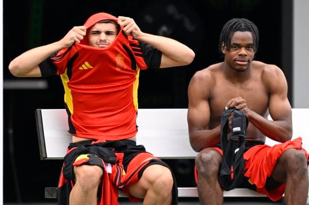 Belgian national football team - FIFA World Cup, WM, Weltmeisterschaft, Fussball 2026 - media activities 25 06 2026 RENTON, UNITED STATES OF AMERICA - JUNE 25 : Ngoy Nathan defender of Belgium pictured during a training session of the Belgian national football team during the FIFA World Cup 2026 on June 25, 2026 in Renton, United States of America, 25 06 2026 Renton United States of America  Copyright: xNicoxVereeckenx