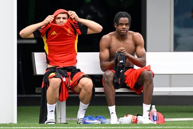 Belgian national football team - FIFA World Cup, WM, Weltmeisterschaft, Fussball 2026 - media activities 25 06 2026 RENTON, UNITED STATES OF AMERICA - JUNE 25 : Ngoy Nathan defender of Belgium pictured during a training session of the Belgian national football team during the FIFA World Cup 2026 on June 25, 2026 in Renton, United States of America, 25 06 2026 Renton United States of America  Copyright: xNicoxVereeckenx