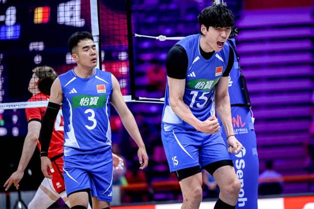GLIWICE 25.06.2026 MECZ SIATKARSKA LIGA NARODOW 2026 PILKA SIATKOWA --- FIVB VOLLEYBALL NATIONS LEAGUE MATCH: CHINY - BELGIA --- CHINA - BELGIUM N Z HEBIN WANG SHIKUN PENG FOT.PAWEL PIOTROWSKI 400MM.PL NEWSPIX.PL --- newspix.pl 
