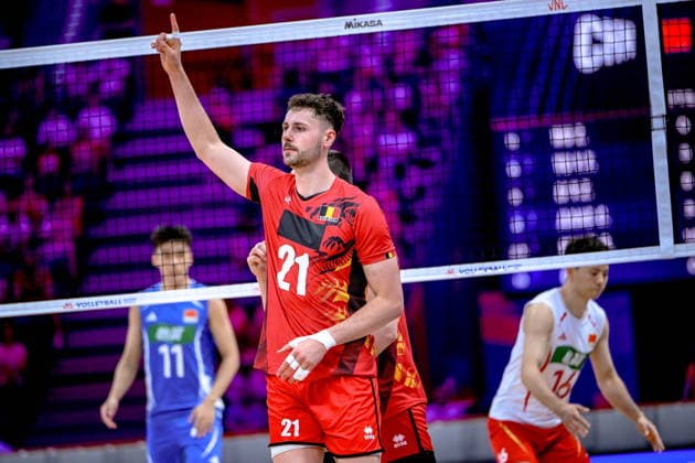 GLIWICE 25.06.2026 MECZ SIATKARSKA LIGA NARODOW 2026 PILKA SIATKOWA --- FIVB VOLLEYBALL NATIONS LEAGUE MATCH: CHINY - BELGIA --- CHINA - BELGIUM N Z SAMUEL FAFCHAMPS FOT.PAWEL PIOTROWSKI 400MM.PL NEWSPIX.PL --- newspix.pl 