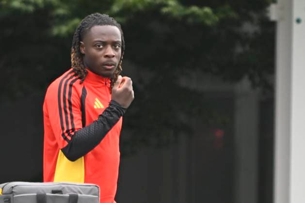 Belgian national football team - FIFA World Cup, WM, Weltmeisterschaft, Fussball 2026 - media activities 25 06 2026 RENTON, UNITED STATES OF AMERICA - JUNE 25 : Doku Jeremy forward of Belgium pictured during a training session of the Belgian national football team during the FIFA World Cup 2026 on June 25, 2026 in Renton, United States of America, 25 06 2026 Renton United States of America  Copyright: xNicoxVereeckenx