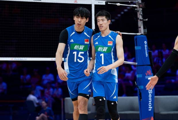 GLIWICE 25.06.2026 SIATKOWKA LIGA NARODOW MEZCZYZN MECZ CHINY BELGIA --- VNL FIVB MENS VOLLEYBALL NATIONS LEAGUE MATCH CHINA VS BELGIUM NZ SHIKUN PENG, ZIHUA WEN FOT. MARCIN GOLBA NEWSPIX.PL NEWSPIX.PL --- newspix.pl 