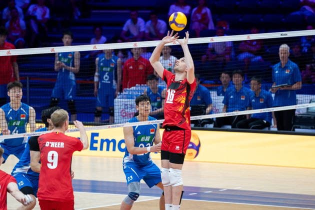 GLIWICE 25.06.2026 SIATKOWKA LIGA NARODOW MEZCZYZN MECZ CHINY BELGIA --- VNL FIVB MENS VOLLEYBALL NATIONS LEAGUE MATCH CHINA VS BELGIUM NZ MATTHIAS VALKIERS FOT. MARCIN GOLBA NEWSPIX.PL NEWSPIX.PL --- newspix.pl 