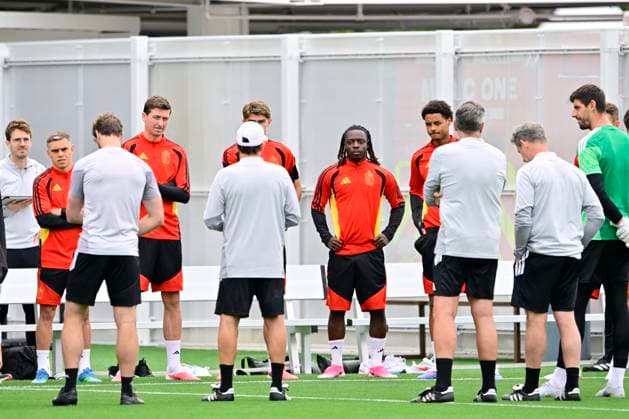 Belgian national football team - FIFA World Cup, WM, Weltmeisterschaft, Fussball 2026 - media activities 25 06 2026 RENTON, UNITED STATES OF AMERICA - JUNE 25 : Doku Jeremy forward of Belgium pictured during a training session of the Belgian national football team during the FIFA World Cup 2026 on June 25, 2026 in Renton, United States of America, 25 06 2026 Renton United States of America  Copyright: xJanxDexMeuleneirx