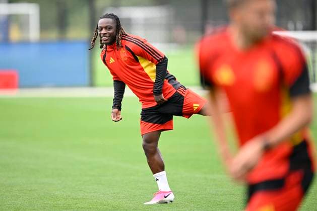 Belgian national football team - FIFA World Cup, WM, Weltmeisterschaft, Fussball 2026 - media activities 25 06 2026 RENTON, UNITED STATES OF AMERICA - JUNE 25 : Doku Jeremy forward of Belgium pictured during a training session of the Belgian national football team during the FIFA World Cup 2026 on June 25, 2026 in Renton, United States of America, 25 06 2026 Renton United States of America  Copyright: xNicoxVereeckenx