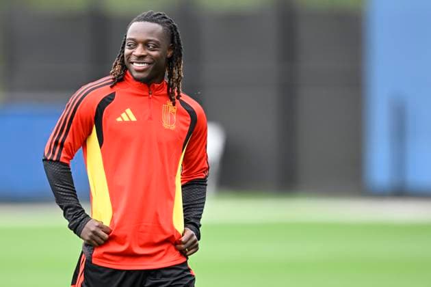 Belgian national football team - FIFA World Cup, WM, Weltmeisterschaft, Fussball 2026 - media activities 25 06 2026 RENTON, UNITED STATES OF AMERICA - JUNE 25 : Doku Jeremy forward of Belgium pictured during a training session of the Belgian national football team during the FIFA World Cup 2026 on June 25, 2026 in Renton, United States of America, 25 06 2026 Renton United States of America  Copyright: xNicoxVereeckenx