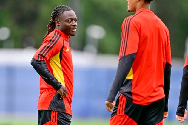 Belgian national football team - FIFA World Cup, WM, Weltmeisterschaft, Fussball 2026 - media activities 25 06 2026 RENTON, UNITED STATES OF AMERICA - JUNE 25 : Doku Jeremy forward of Belgium pictured during a training session of the Belgian national football team during the FIFA World Cup 2026 on June 25, 2026 in Renton, United States of America, 25 06 2026 Renton United States of America  Copyright: xJanxDexMeuleneirx