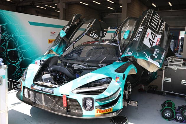 RECORD DATE NOT STATED 44 Tommy Pintos (ESP) Jayden Kelly (ESP) Josh Rattican GBR) Zac Meakin (GBR), McLaren 720S GT3 Evo, Team: Greystone GT (GBR) in der Box BEL, Motorsport, CrowdStrike 24H Of Spa, Spa-Francorchamps, Circuit Spa-Francorchamps, Belgien, Mittwoch, Parade, 24.06.2026 BEL, Motorsport, CrowdStrike 24H Of Spa, Spa-Francorchamps, Circuit Spa-Francorchamps, Belgien, Mittwoch, Parade, 24.06.2026 Spa-Francorchamps *** 44 Tommy Pintos (ESP), Jayden Kelly (ESP), Josh Rattican (GBR), Zac Meakin (GBR), McLaren 720S GT3 Evo, Team Greystone GT (GBR) in the pits (BEL), Motorsports, CrowdStrike 24H of Spa, Spa-Francorchamps, Spa-Francorchamps Circuit, Belgium, Wednesday, parade, June 24, 2026 BEL, motorsports, CrowdStrike 24H of Spa, Spa-Francorchamps, Circuit de Spa-Francorchamps, Belgium, Wednesday, Parade, June 24, 2026, Spa-Francorchamps Copyright: xEibner-Pressefoto JuergenxAugstx EP_JAT